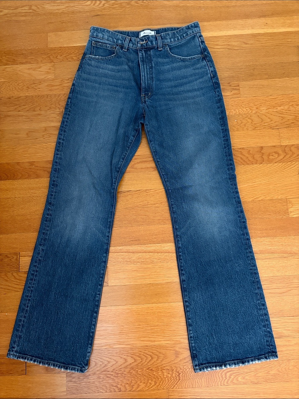 Madewell Medium Blue Relaxed Bootcut Jeans